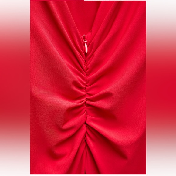 Zara Red Backless Dress - Picture 7 of 7